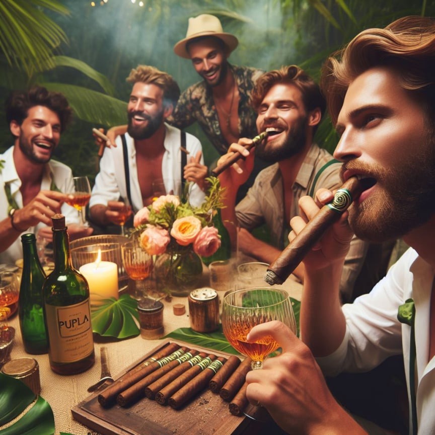 Yasipark - Men smoking night